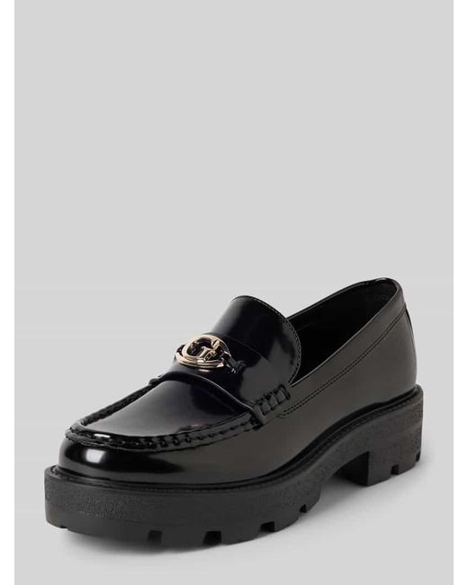 Guess Black Loafer mit Label-Detail Modell 'YANIKA'