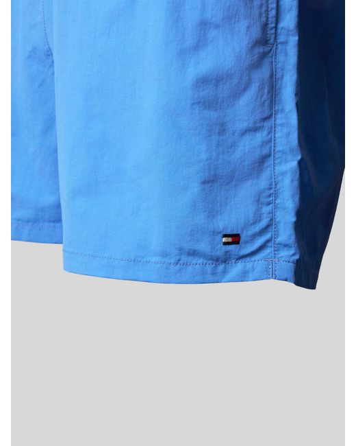 Tommy Hilfiger Regular Fit Zwembroek Met Logostitching in het Blue voor heren