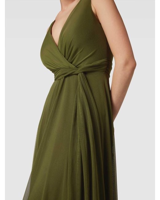 TROYDEN COLLECTION Green Abendkleid mit Taillenband