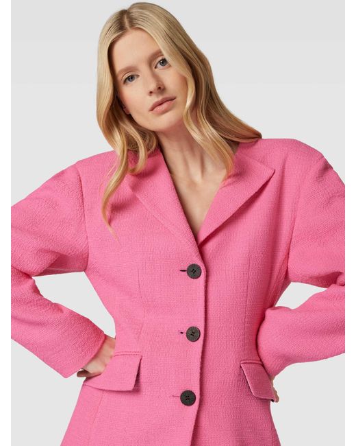 HUGO Blazer Met Labeldetail in het Pink