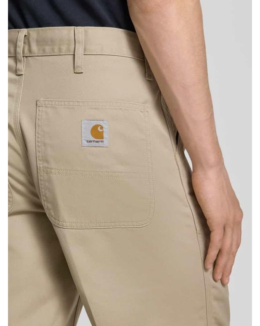 Carhartt Shorts mit Eingrifftaschen Modell 'SIMPLE' in Natural für Herren