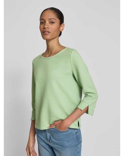 Tom Tailor Green Regular Fit Sweatshirt mit 3/4-Arm