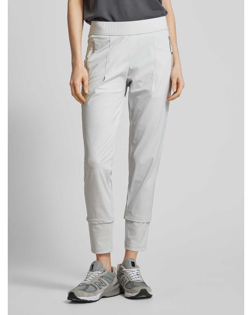 RAFFAELLO ROSSI White Hose mit Reißverschlusstaschen Modell 'Tomke'