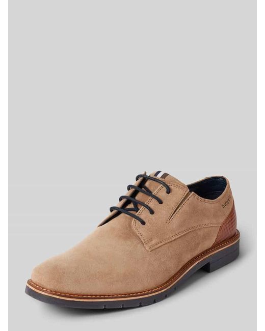 Bugatti Derby mit Label-Details Modell 'Merlo' in Brown für Herren
