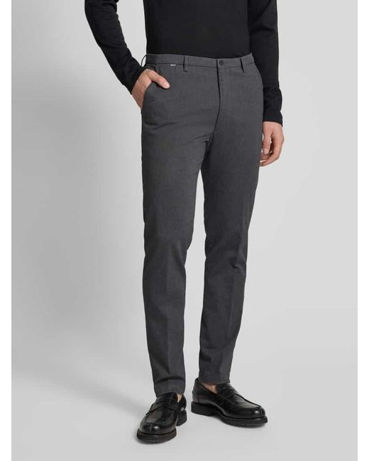 Cinque Slim Fit Chino mit Strukturmuster Modell 'brody' in Gray für Herren
