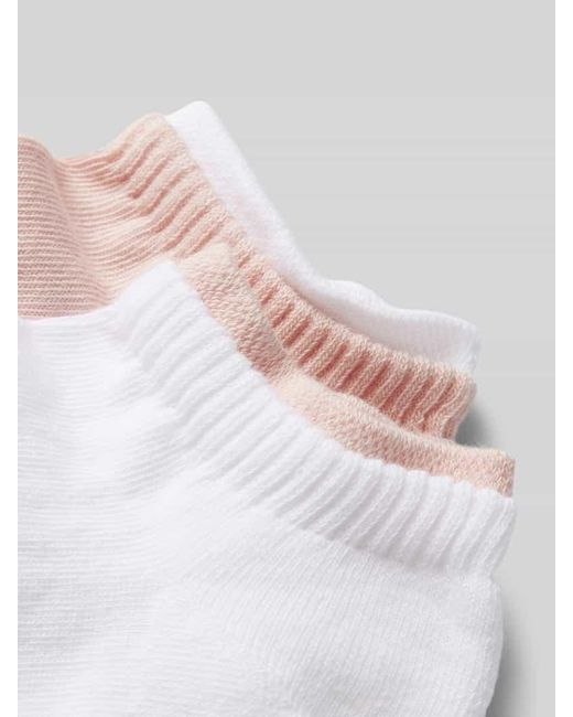 Calvin Klein White Sneakersocken mit Label-Stitching
