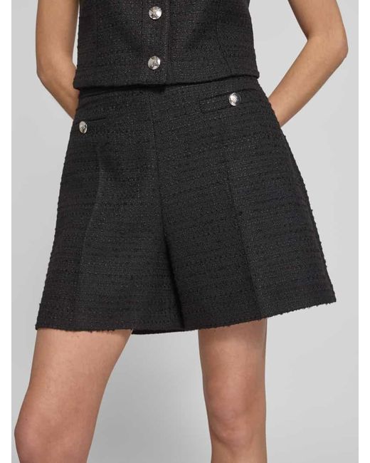 HUGO Black Loose Fit Shorts mit Strukturmuster Modell 'Haberi'