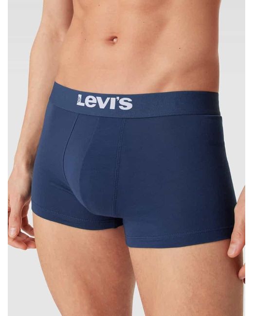 Levi's Trunks Mit Elastischem Logo-Bund Modell 'Solid Basic Trunk' in Blue für Herren