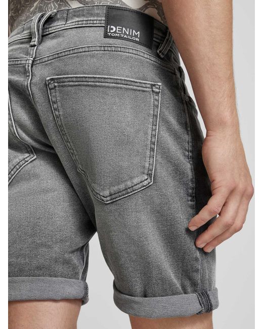 Tom Tailor Korte Regular Fit Jeans in het Gray voor heren