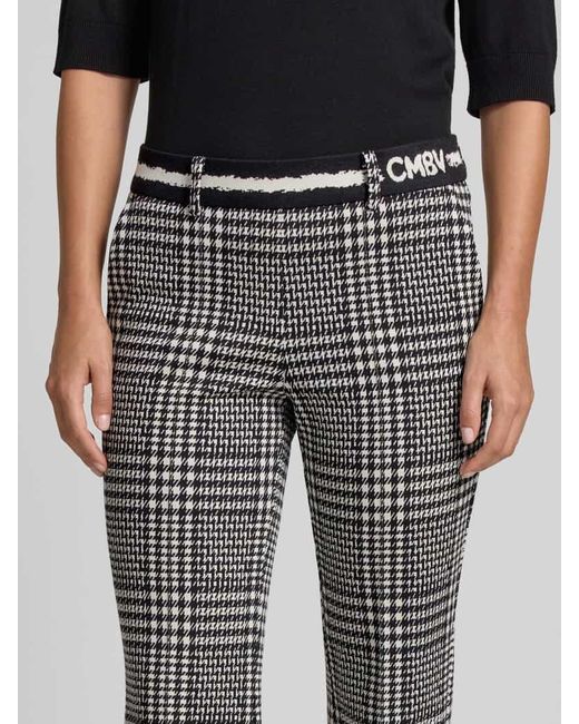 Cambio Gray Cropped Hose mit elastischem Bund Modell 'FRANCOISE'
