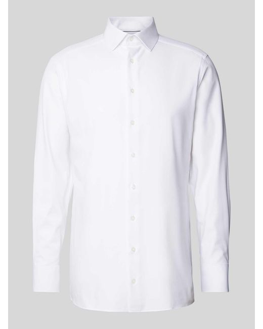 Olymp Modern Fit Zakelijk Overhemd Met Kentkraag in het White voor heren