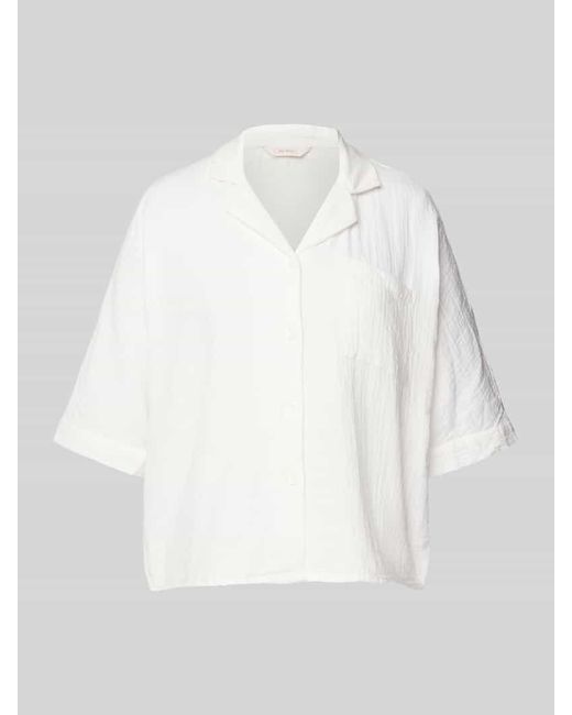 ONLY White Boxy Fit Kurzarmbluse Aus Reiner Baumwolle Modell 'Thyra'