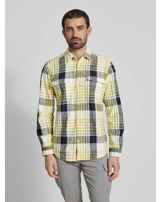 Camel Active Regular Fit Freizeithemd mit Kentkragen in Multicolor für Herren