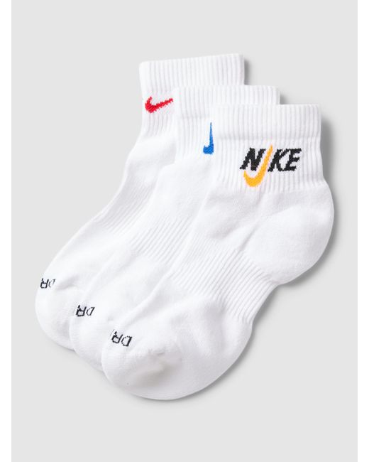 Nike Sokken Met Labelprint In Een Set Van 3 Paar in het Wit voor heren |  Lyst NL