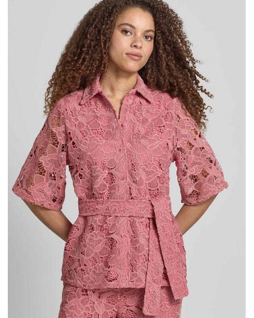 Jake*s Blouses Korte Mouw in het Pink