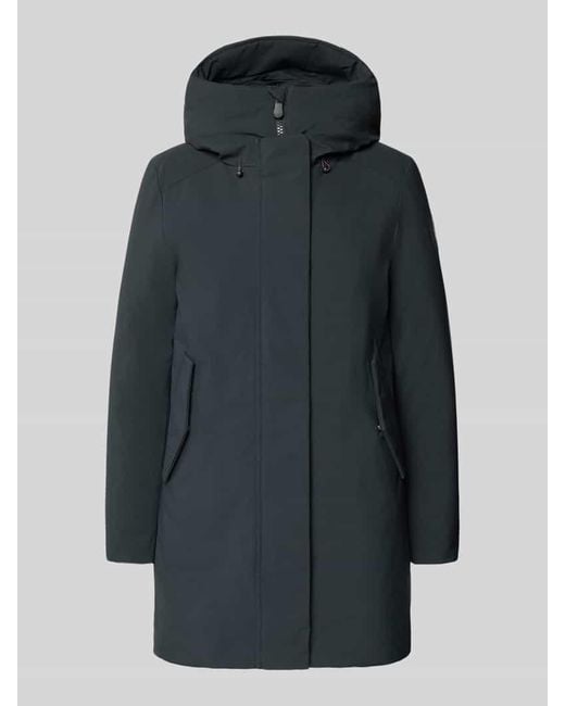 Save The Duck Gray Parka mit gefüttertem Stehkragen Modell 'Nellie'