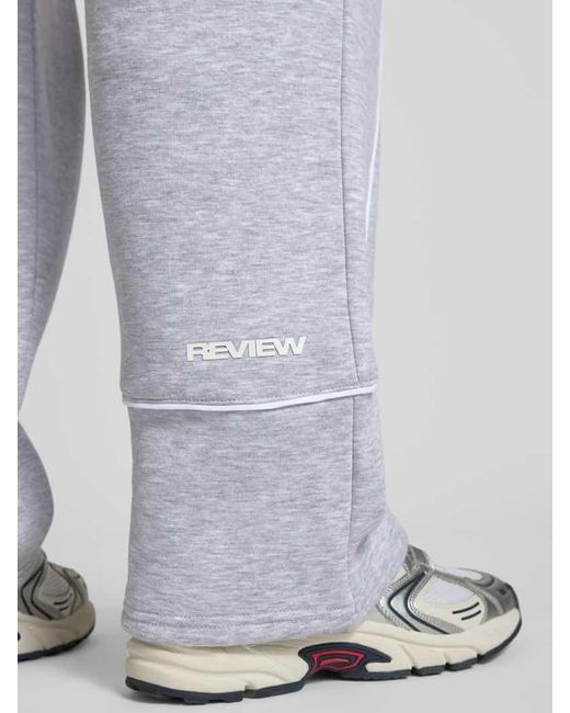 Review Straight Leg Sweatpants mit elastischem Bund in Multicolor für Herren