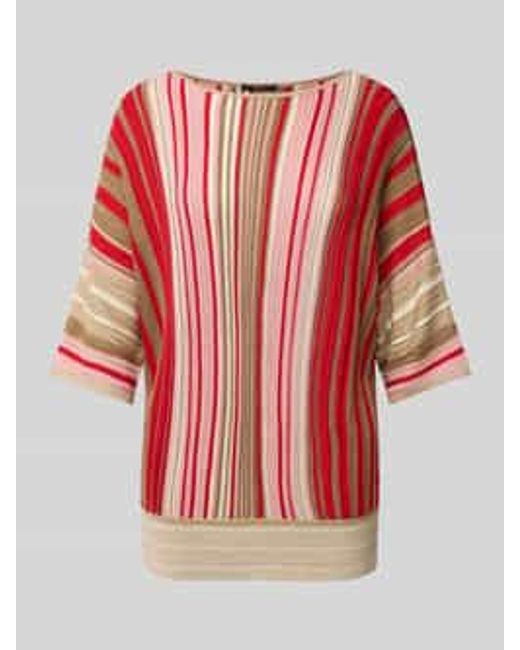 Zero Gebreide Pullover Met 1/2-mouwen in het Red