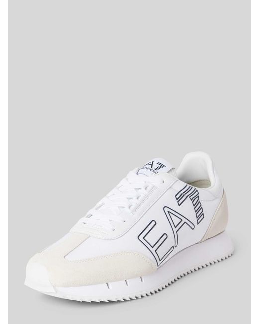 EA7 Sneakers Met Labelprint in het White voor heren