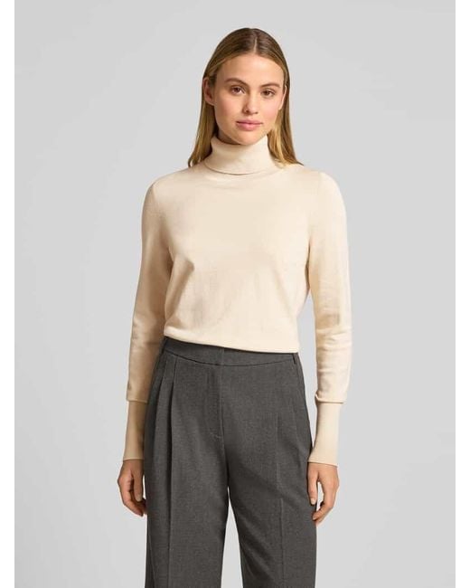 Jake*s Natural Regular Fit Rollkragenpullover in Strick-Optik