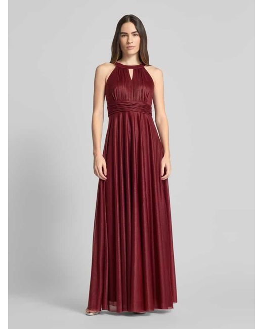 Jake*s Red Abendkleid Mit Raffungen