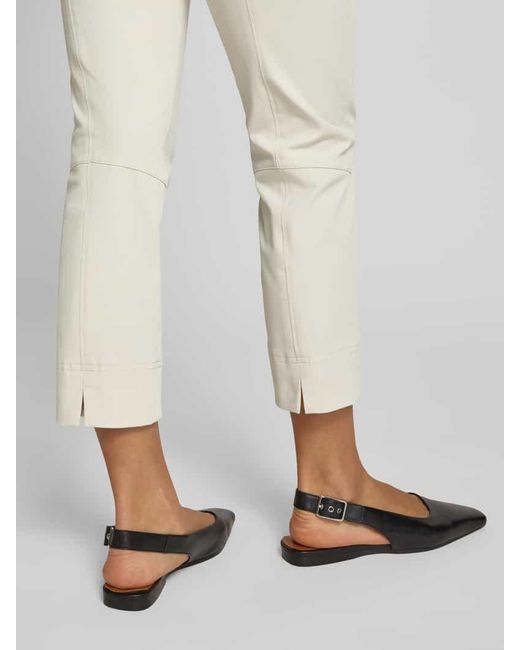 RAFFAELLO ROSSI Natural Skinny Fit Hose in verkürzter Passform