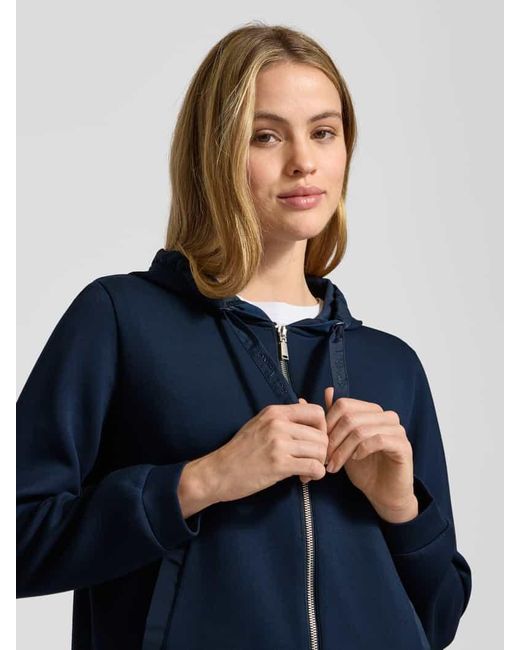 Tom Tailor Blue Regular Fit Sweatjacke mit Viskose-Anteil