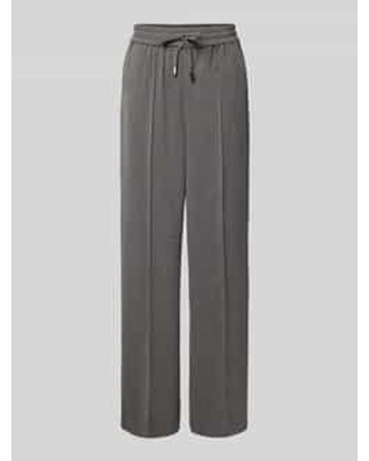 B.Young Broek Met Elastische Band, Model 'Encore' in het Gray