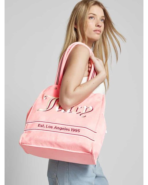 Juicy Couture Shopper mit Label-Stitching Modell 'IRIS' in Pink für Herren