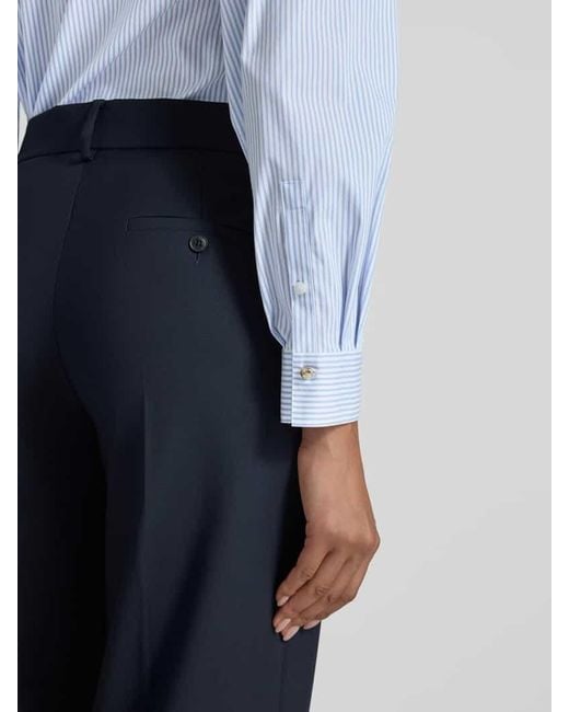 Joop! Blue Regular Fit Schluppenbluse mit Stitching Modell 'BENINA'