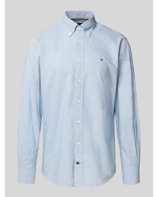 Tommy Hilfiger Regular Fit Zakelijk Overhemd Van Puur Katoen in het Blue voor heren