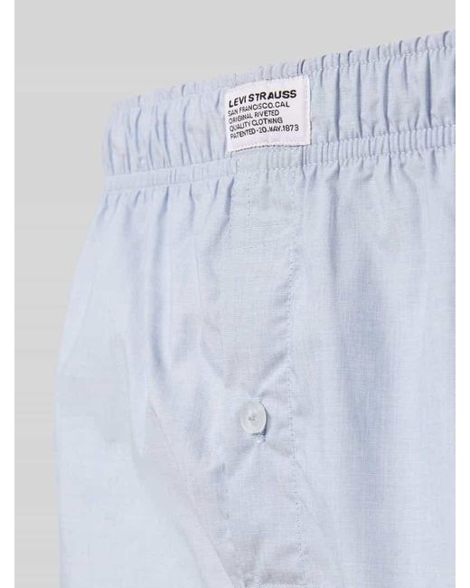 Levi's Boxershorts mit elastischem Bund im 2er-Pack in Blue für Herren