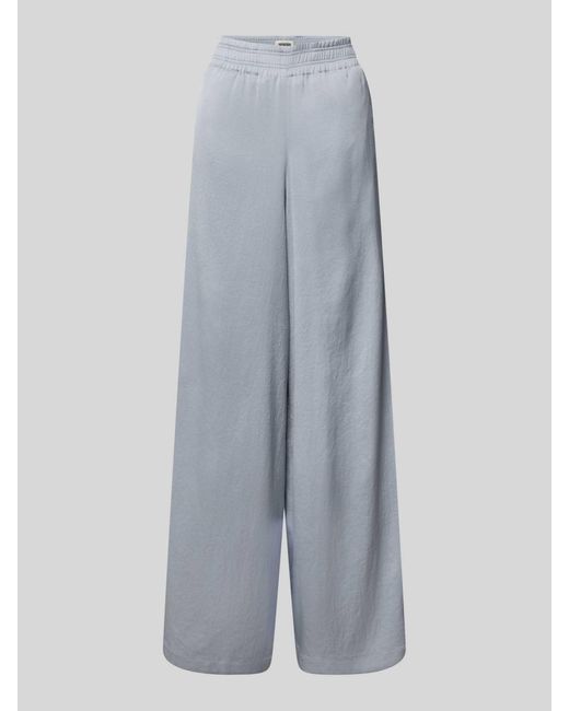 Drykorn Broek Met Wijde Pijpen En Elastische Band in het Gray