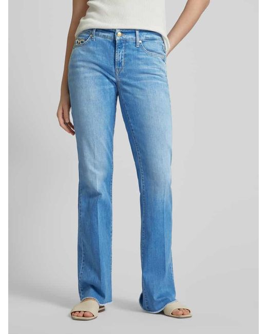 Cambio Blue Flared Jeans 5-Pocket-Design Modell 'PARIS'
