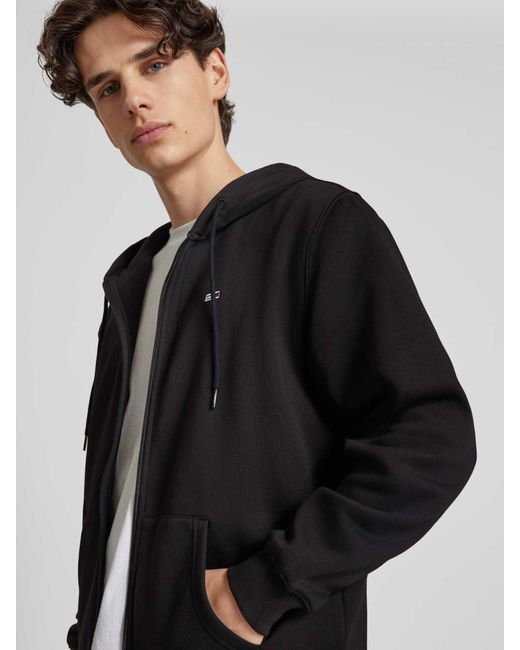 Tommy Hilfiger Regular Fit Sweatjack Met Capuchon in het Black voor heren