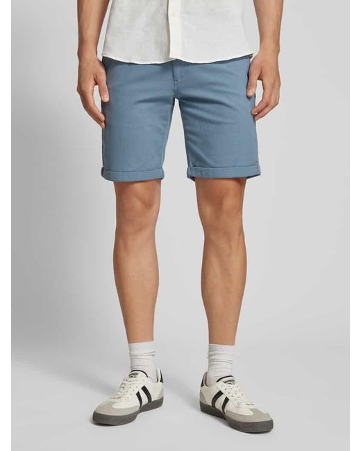Jack & Jones Regular Fit Shorts mit Strukturmuster Modell 'FURY' in Blue für Herren