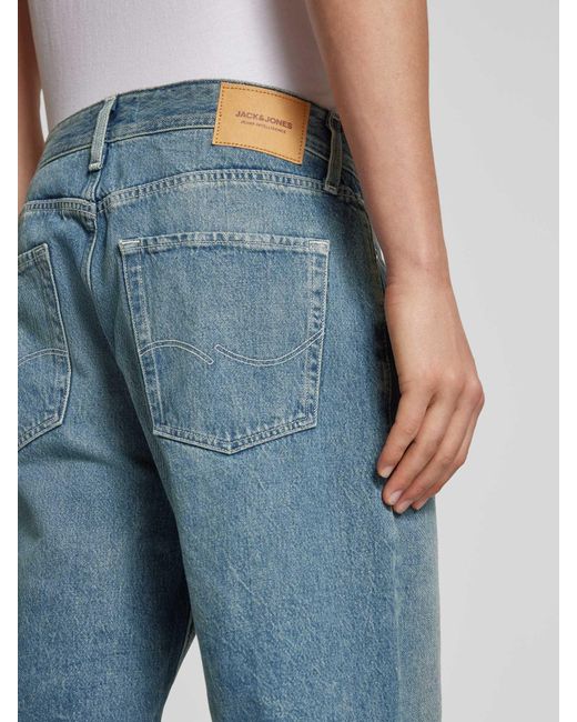 Jack & Jones Baggy Fit Korte Jeans in het Blue voor heren