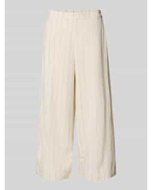 Vero Moda Regular Fit Culotte Met Krijtstreep in het Natural