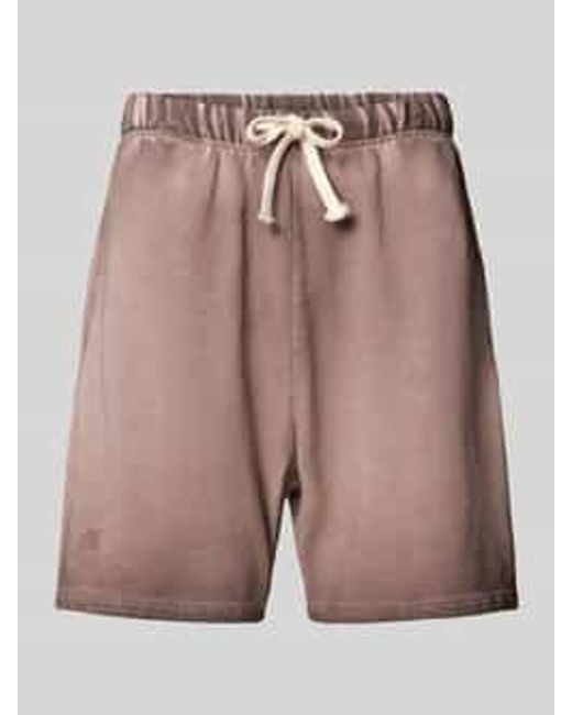 Another Cotton Lab Relaxed Fit Korte Broek Met Labelprint in het Multicolor voor heren