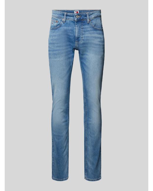 Tommy Hilfiger Slim Fit Jeans im 5-Pocket-Design Modell 'SCANTON' in Blue für Herren