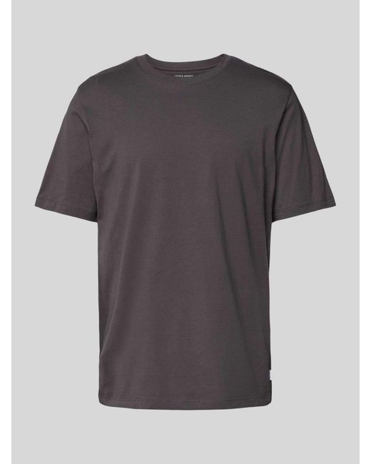 Jack & Jones T-Shirt mit Label-Detail Modell 'ORGANIC' in Gray für Herren