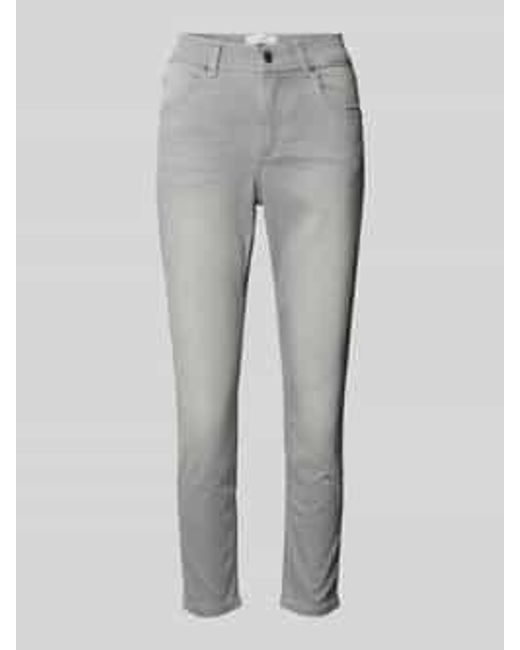 ANGELS Slim Fit Jeans Met Verkort Model in het Gray