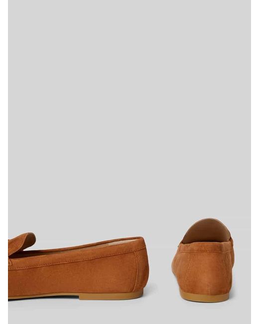 Ralph Lauren Brown Loafers aus Leder mit Label-Applikation Modell 'AVERI III'