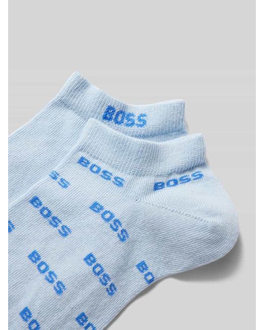 Boss Sneakersocken mit Label-Detail im 2er-Pack in Blue für Herren