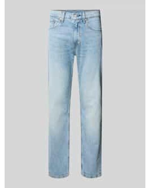 Levi's Straight Fit Jeans in het Blue voor heren