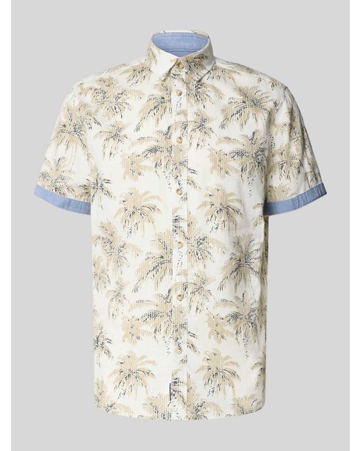 Tom Tailor Regular Fit Vrijetijdsoverhemd Van Puur Katoen in het White voor heren
