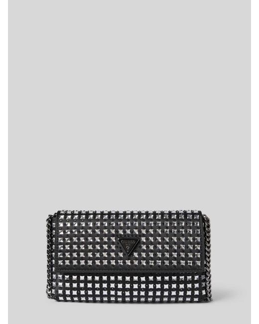Guess Schoudertas Met Siersteentjes, Model 'Zalina' in het Gray
