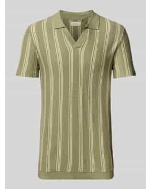 Blend Slim Fit Poloshirt Met Ribboorden in het Green voor heren