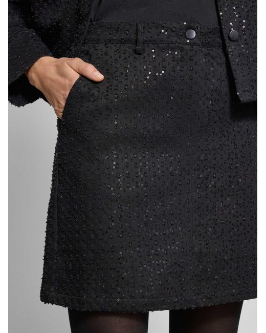 Freequent Minirok Met Pailletten, Model 'Show' in het Black