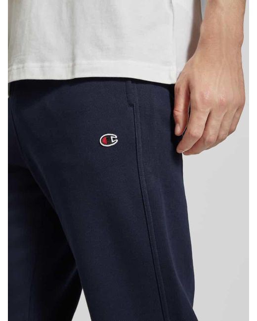 Champion Regular Fit Sweatpants Mit Logo-Stitching in Blue für Herren